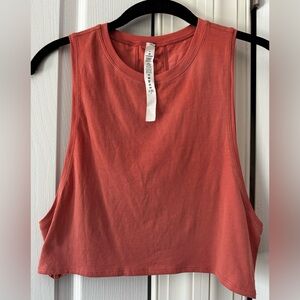 Lululemon Women's Sleeveless Crop Top - Rust